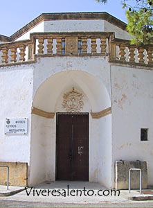 Das Portal des  Messapischen Bürgermuseum 