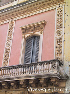 Particolare del Palazzo Capozza