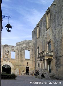 Teilansicht des  Castromediano-Palastes  