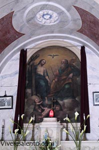 Der Innenraum der "Spirito Santo" - Kapelle  