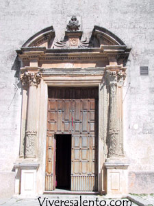 The portal of San Rocco's Church 