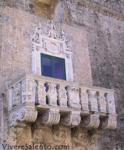 Der Balkon des Baronen-Schlosses 